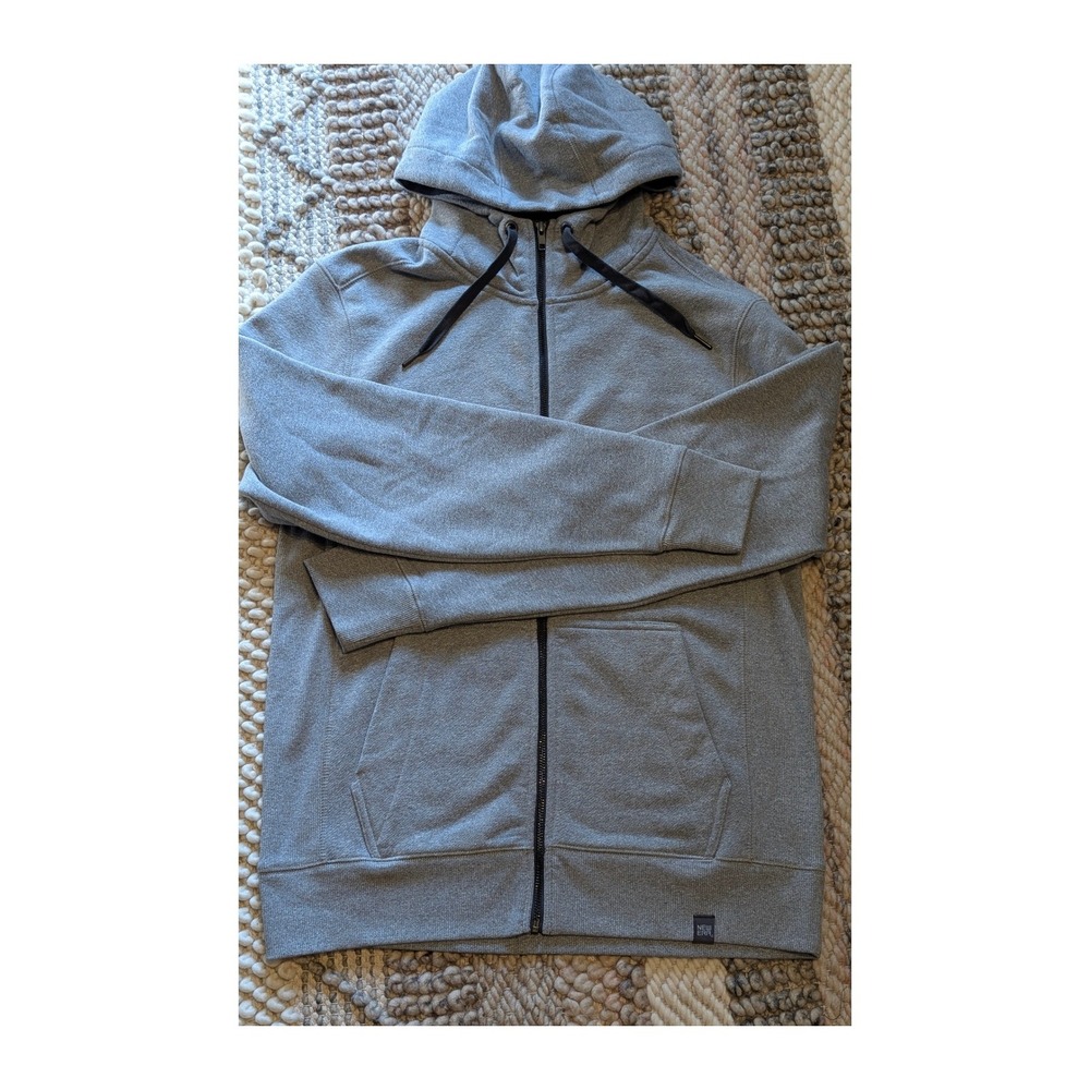 NWOT New Era Mens Full Zip Hoodie Gray Fleece Sweatshirt Size Medium